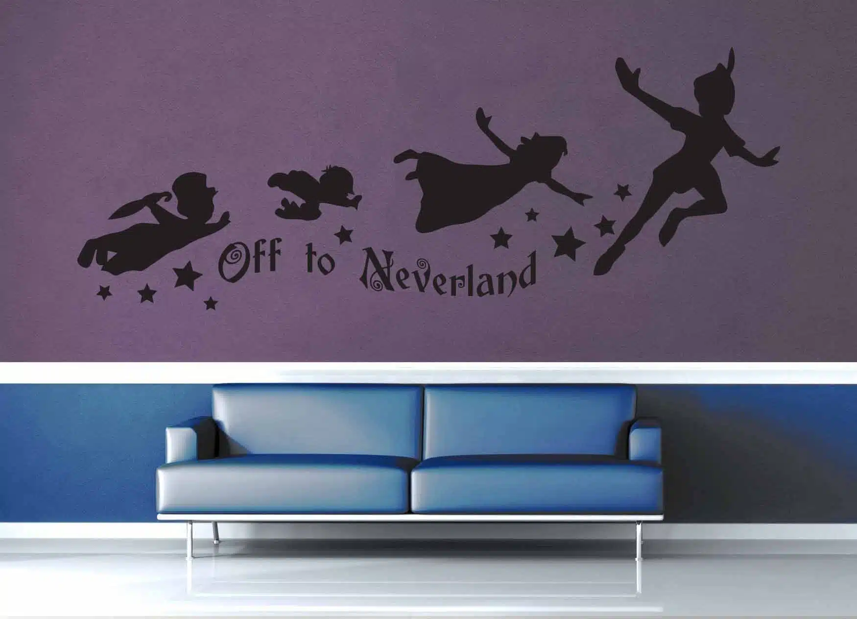 Image of a wall decal featuring Peter Pan, with the text "Grown Up Accounting" and the Juna Financial logo. The image is meant to encourage businesses to embrace the importance of accounting and financial management, and to leave behind the "Peter Pan mentality" of avoiding responsibility.